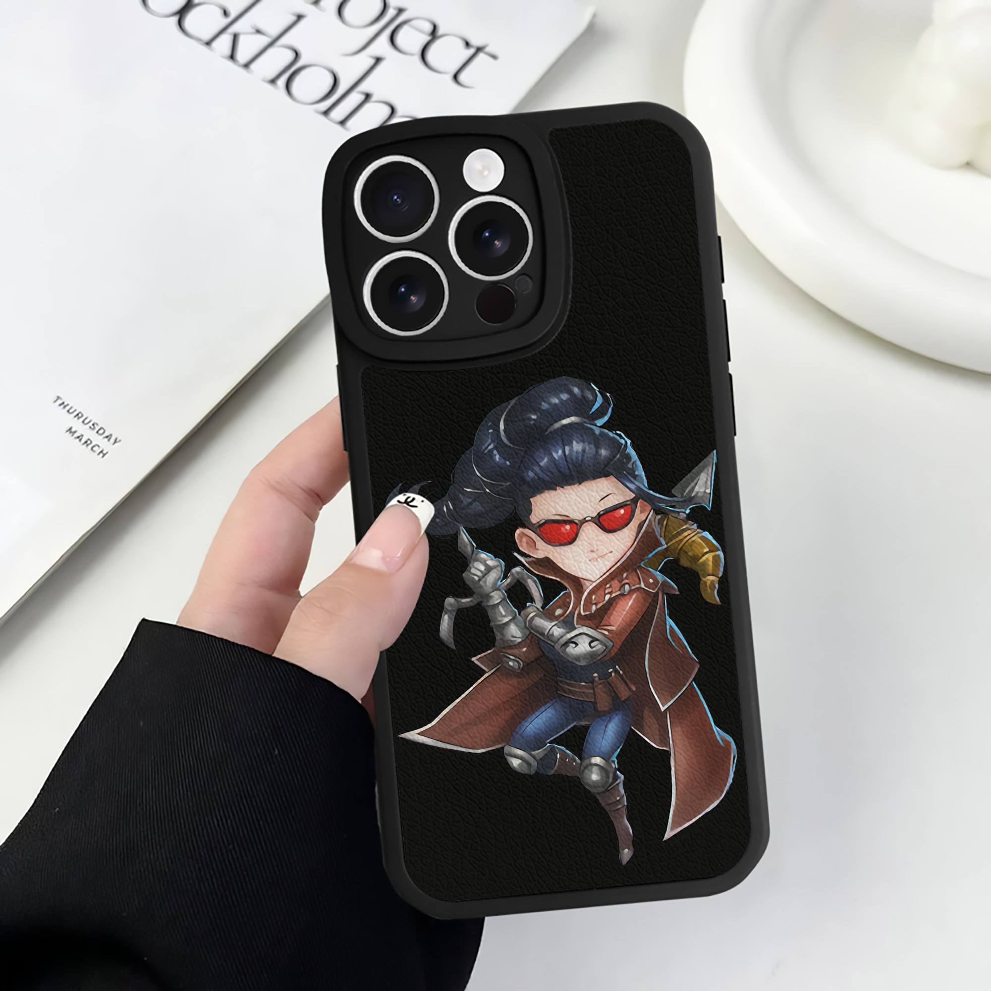 （画像用） リーグ・オブ・レジェンド League of Legends LOL 【iPhone 16シリーズ対応】シリコンスマホケース（レザー調） 材質：シリコン